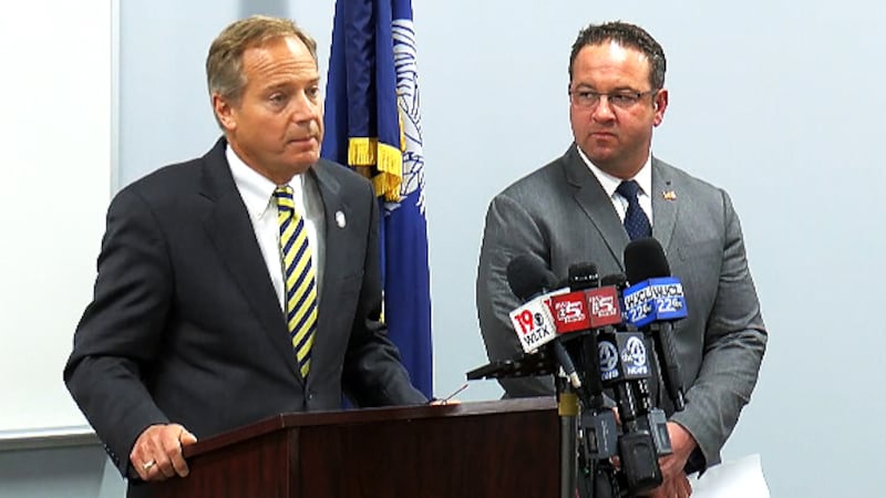 Fourteenth Circuit Solicitor Duffie Stone and Sheriff R.A. Strickland give statements on the...