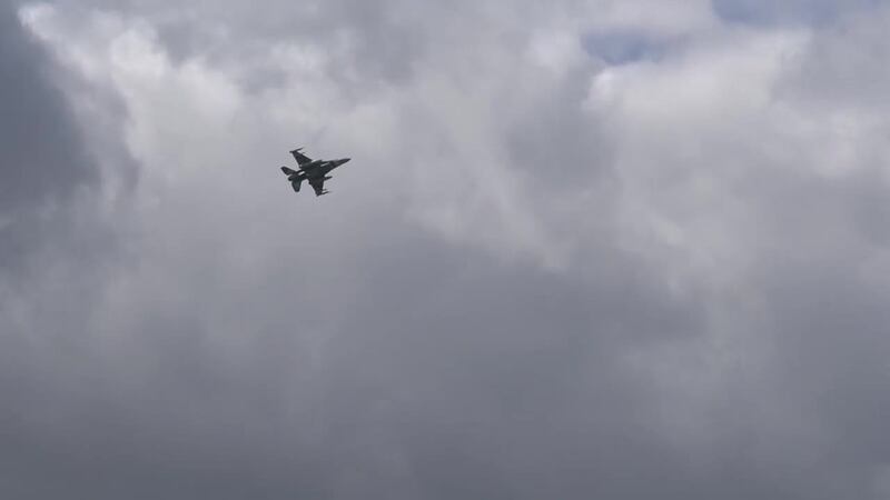 FILE -- The tank was dropped from a 96th Test Wing F-16.