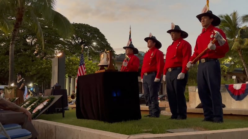 A scene from the Honolulu Mayor's 25th Anniversary of 9/11 ceremony.