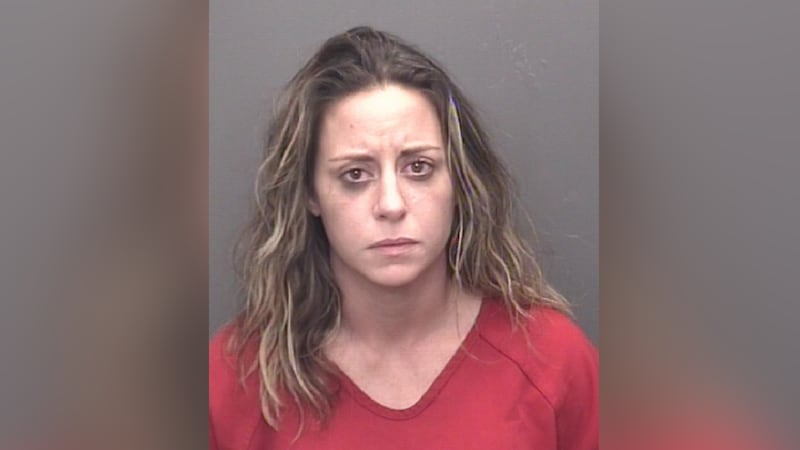 Alexandria Broster, 32, was taken to jail, where a test showed her blood alcohol content was .13.