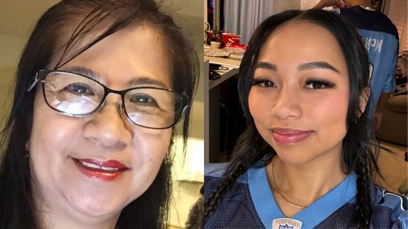 Nelie Ibarra, left, and Jennifer Van