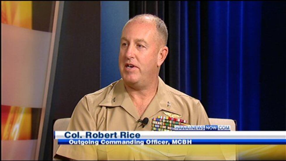 Col. Robert Rice retires from Marine Corps Base Hawaii