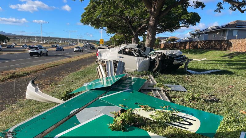 A 29-year-old man died Sunday after a single-vehicle crash in Ewa.