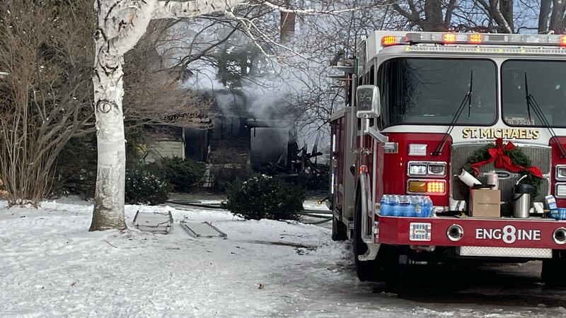 Colchester crews responded to a Christmas Day fire.