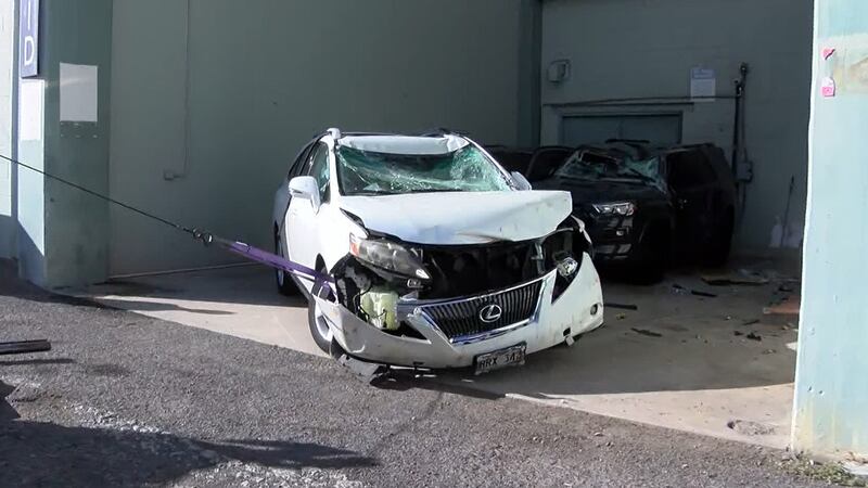 A 64-year-old woman was rushed to the hospital in serious condition after her vehicle plunged...