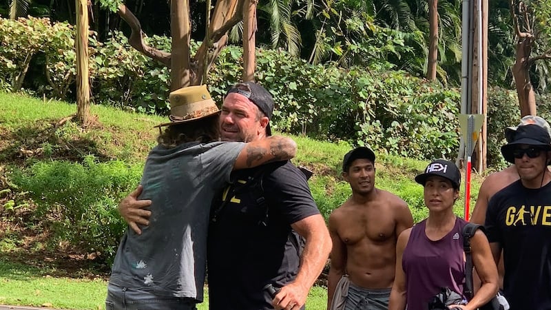 Aaron Hoff finishes his walk around Kauai to raise money for youth addiction