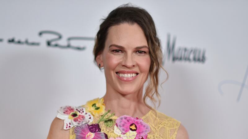 Hilary Swank arrives at the 36th Annual Colleagues Spring Luncheon and Oscar de la Renta...