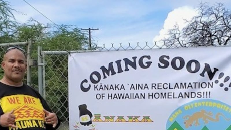 Fed up with they believe is the DHHL's lack of progress in reducing the waitlist, protestors...