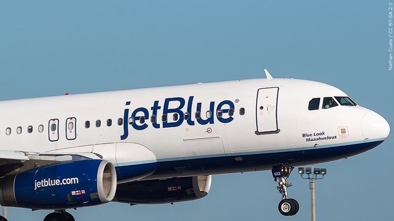 FILE - Two bodies were found in the wheel well of a JetBlue plane.