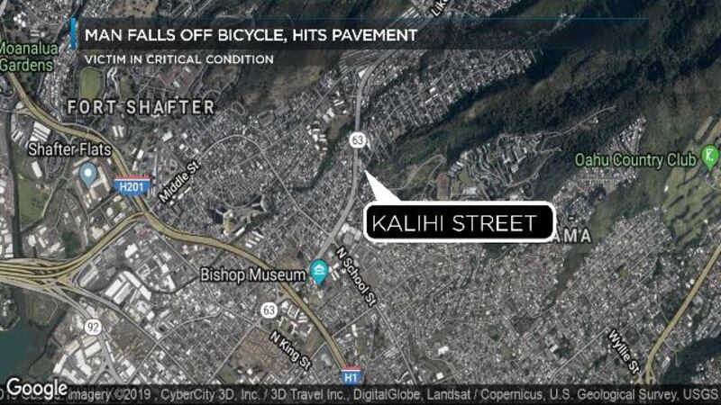The accident happened along Kalhi Street Tuesday afternoon.