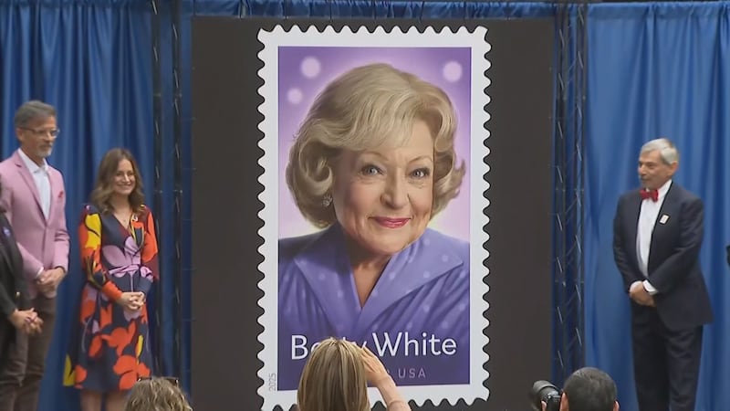 Betty White is honored on a US stamp