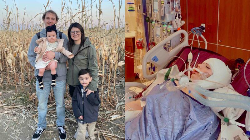 Kailey Kline, 23, is home from the hospital after doctors believe her drink was spiked with...