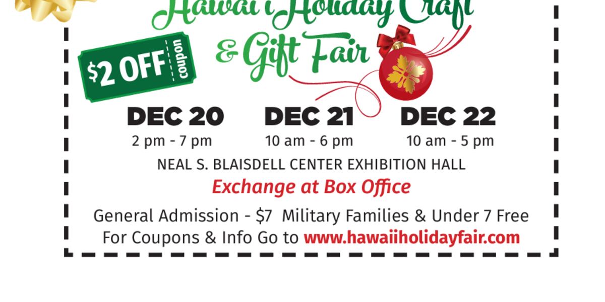 Last minute shopping at Hawaii Holiday Craft & Gift Fair Last minute shopping at Hawaii Holiday Craft & Gift Fair