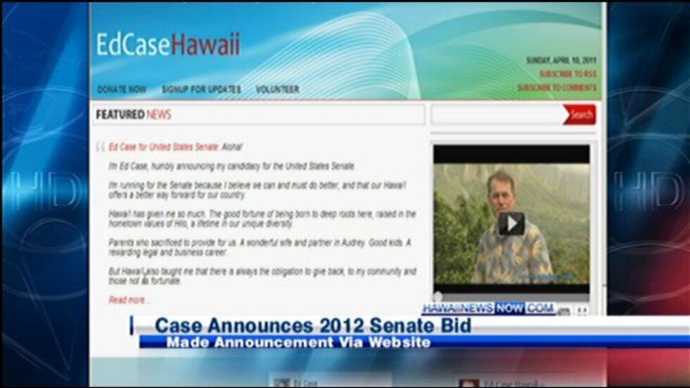 Ed Case announces his run for Senate