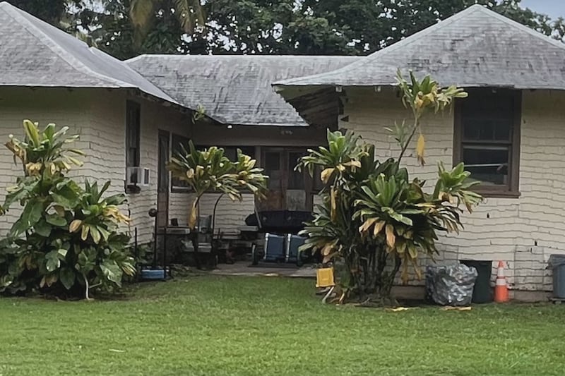 The Pukoo Fire Station on Molokai's east end is prone to flooding during storms, sometimes...