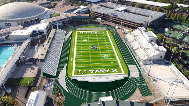 The University of Hawaii Athletics Department released the first renderings of the modified...