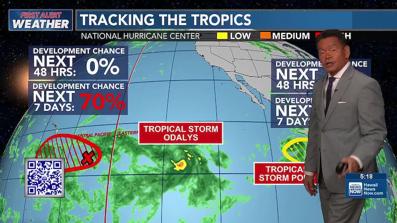 Another round of heavy rain from tropical moisture is possible later this week.