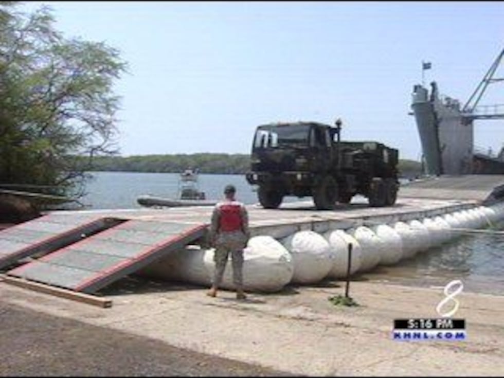 U.S. Army unveils new inflatable bridge