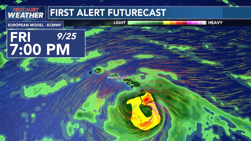 Models show Nolo bringing significant rain to Hawaii Island