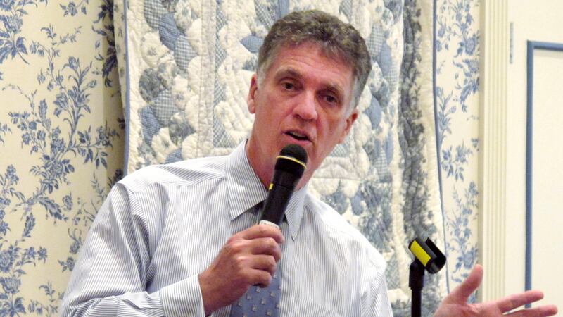 FILE- Former Congressman Dave Weldon addresses a small crowd in The Villages, Fla. on...