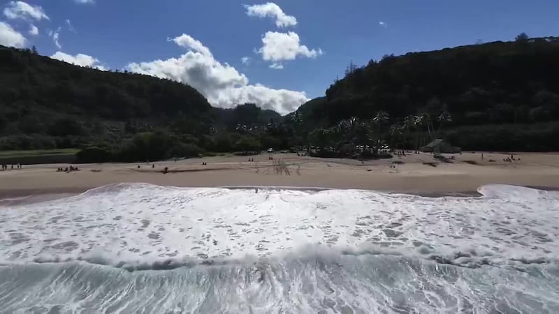 A 74-year-old visitor was found unresponsive in the ocean at Waimea Bay Saturday.