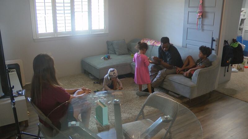 Jaymie and Darrell Barnes are raising three children in East Kapolei.