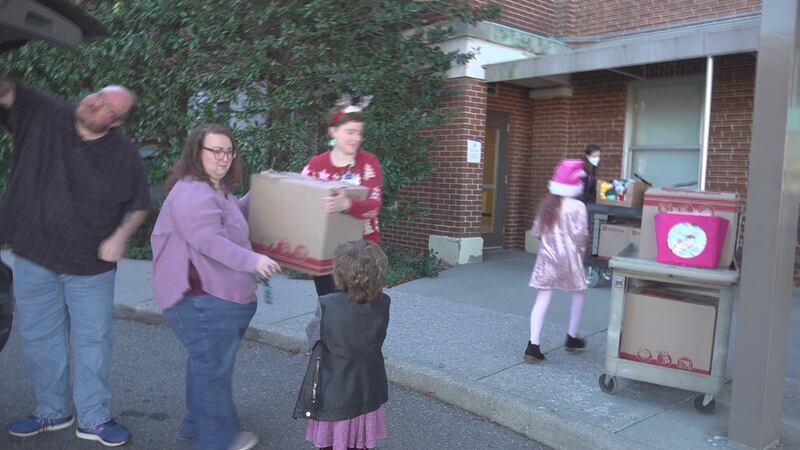 Abby and her family decided to spread holiday cheer to other children and families at the...