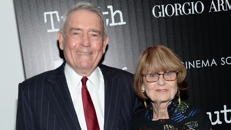 FILE - Television journalist Dan Rather and wife Jean Rather attend a special screening of...