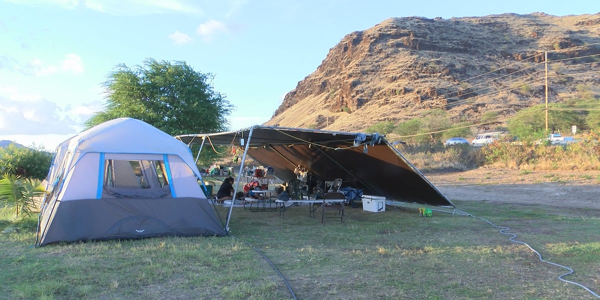 Weeks after a fire took their home, a Nanakuli family of 7 is still living on the beach