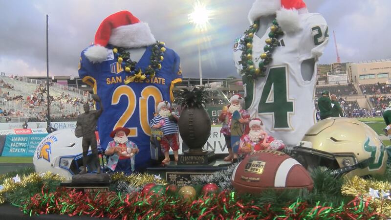 The only college football game in the country went down in Manoa Tuesday night, making history...