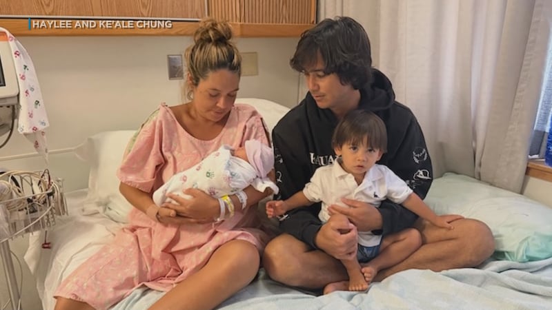 Keʻale and Haylee Chung welcomed their second child, Harper Jade, on Sept. 14, one week after...