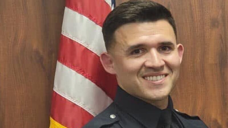 Officer Jacob Candanoza died from injuries he sustained in a shooting during a routine traffic...