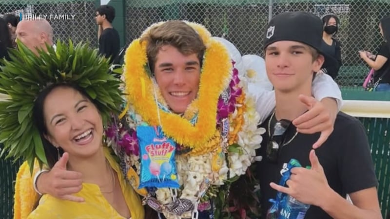 The family of Dakota Briley (center), now 21, has filed a lawsuit alleging city and state...