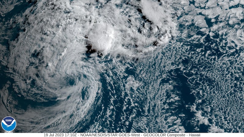 7:30 a.m. Wednesday update Tropical Storm Calvin