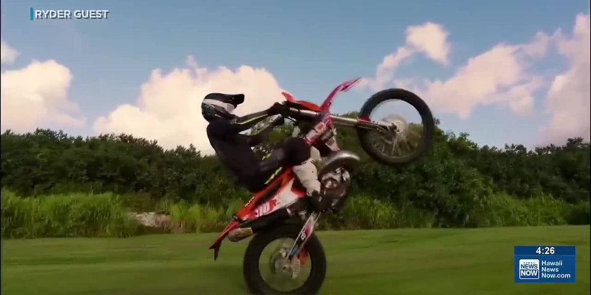 Kauai athlete pushes limits in extreme motorcycle racing