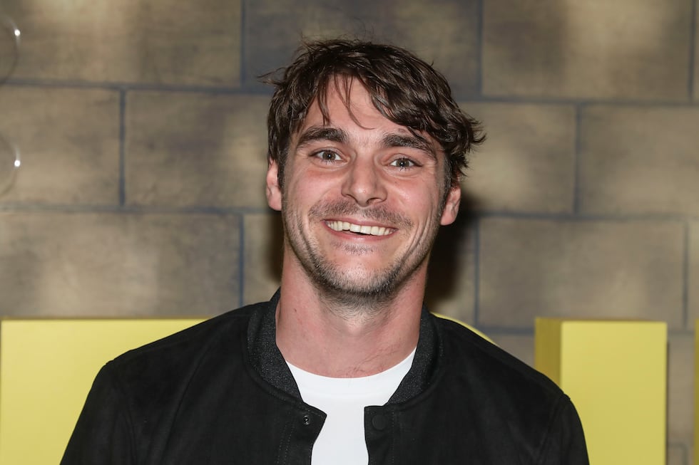 Actor RJ Mitte attends the premiere afterparty for BritBox's "Outrageous" at The Twenty Two...