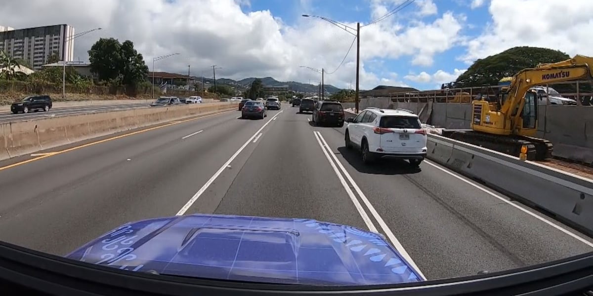 First Alert Traffic: H-1 Freeway widening project