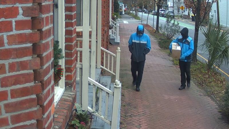 Video footage shows the suspects with covered faces both before and after the attack. They...