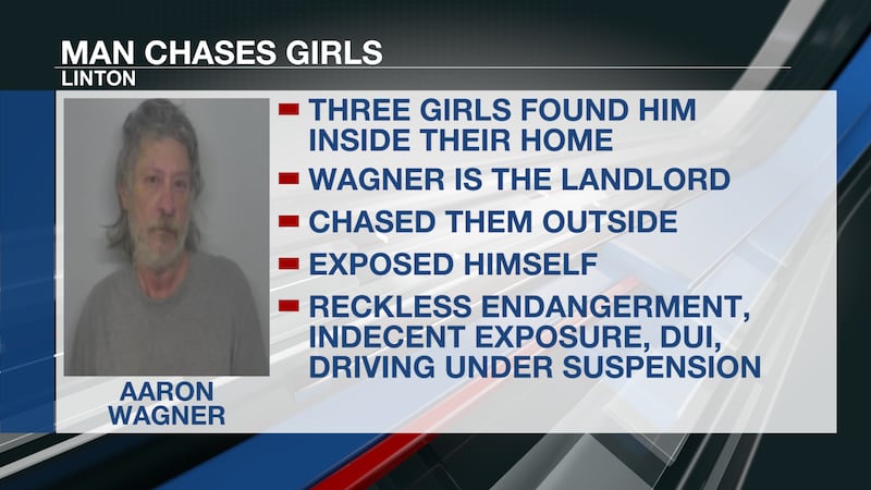 Emmons county man behind bars after chasing three girls
