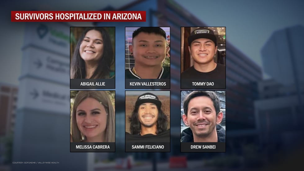 6 survivors of a New Year's fireworks explosion are currently hospitalized in Arizona