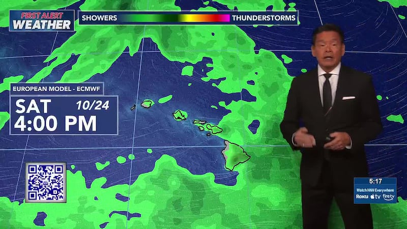Breezy trade winds will dominate the next several days with a few more windward showers.