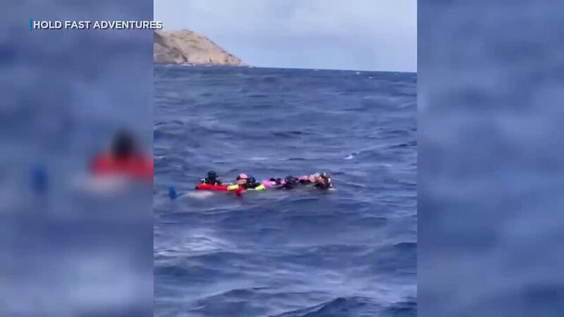 Video of five scuba divers in distress off Hawaii Kai Wednesday has Aaron’s Dive Shop...
