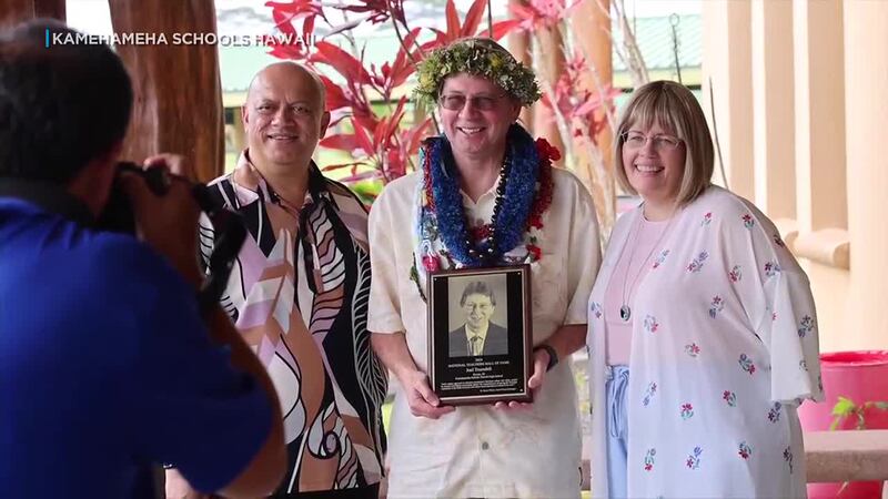A big announcement for a teacher who taught Chemistry for 34 years on Hawaii Island and Oahu...