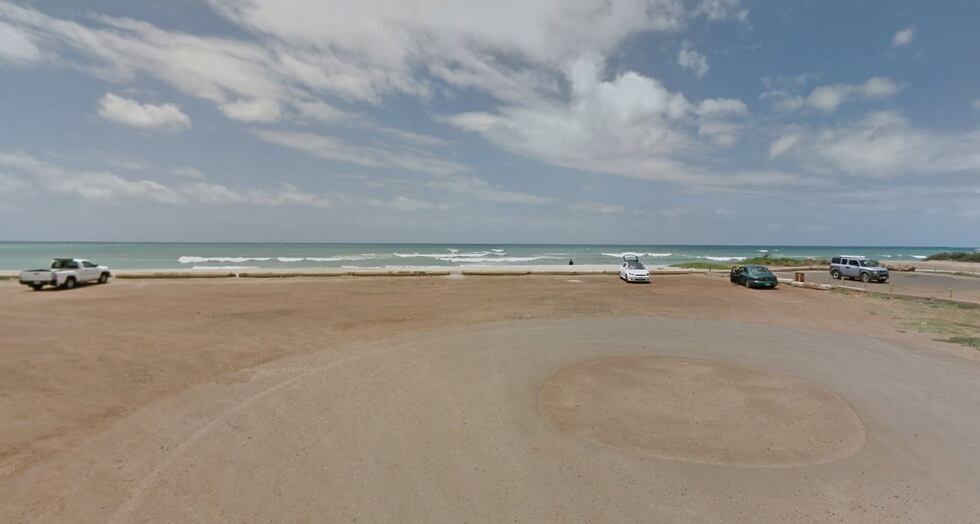 Oneula Beach Park where the apparent bite happened Saturday. (Image: Google Maps)