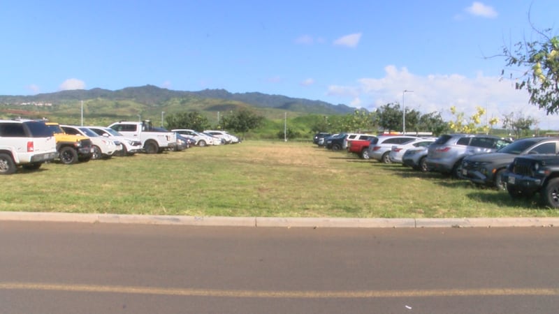 Riders of Honolulu's rail say the park and ride for the Keone'ae station in Kapolei fills up...
