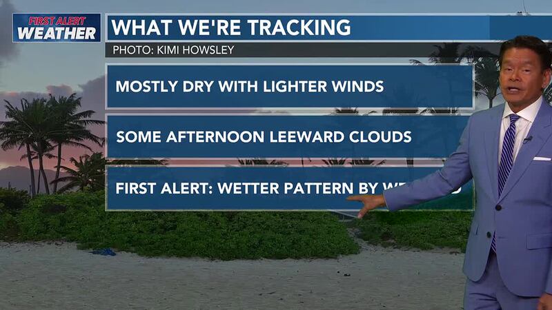 Light winds and little rainfall to start the work week, but a First Alert for big changes...
