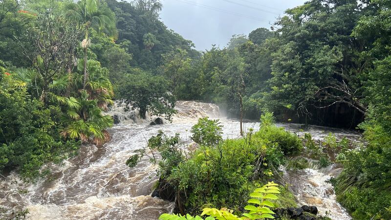 Flooding in Nahiku, Maui