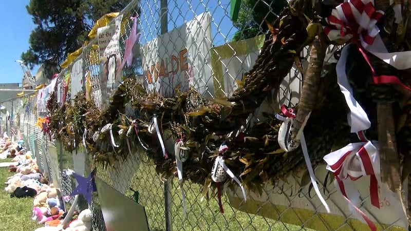 In the middle of Uvalde’s Town Square, a memorial continues to grow.