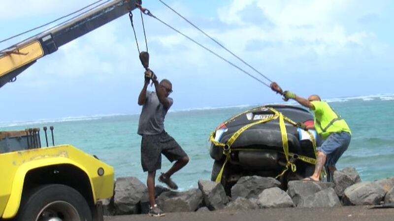 On Sunday, Kamehameha Highway was closed in both directions as crews worked to remove the...