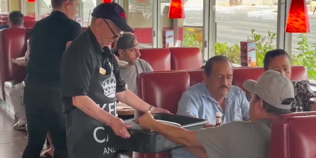 Denny’s honors longtime worker celebrating nearly 50 years of service at the restaurant